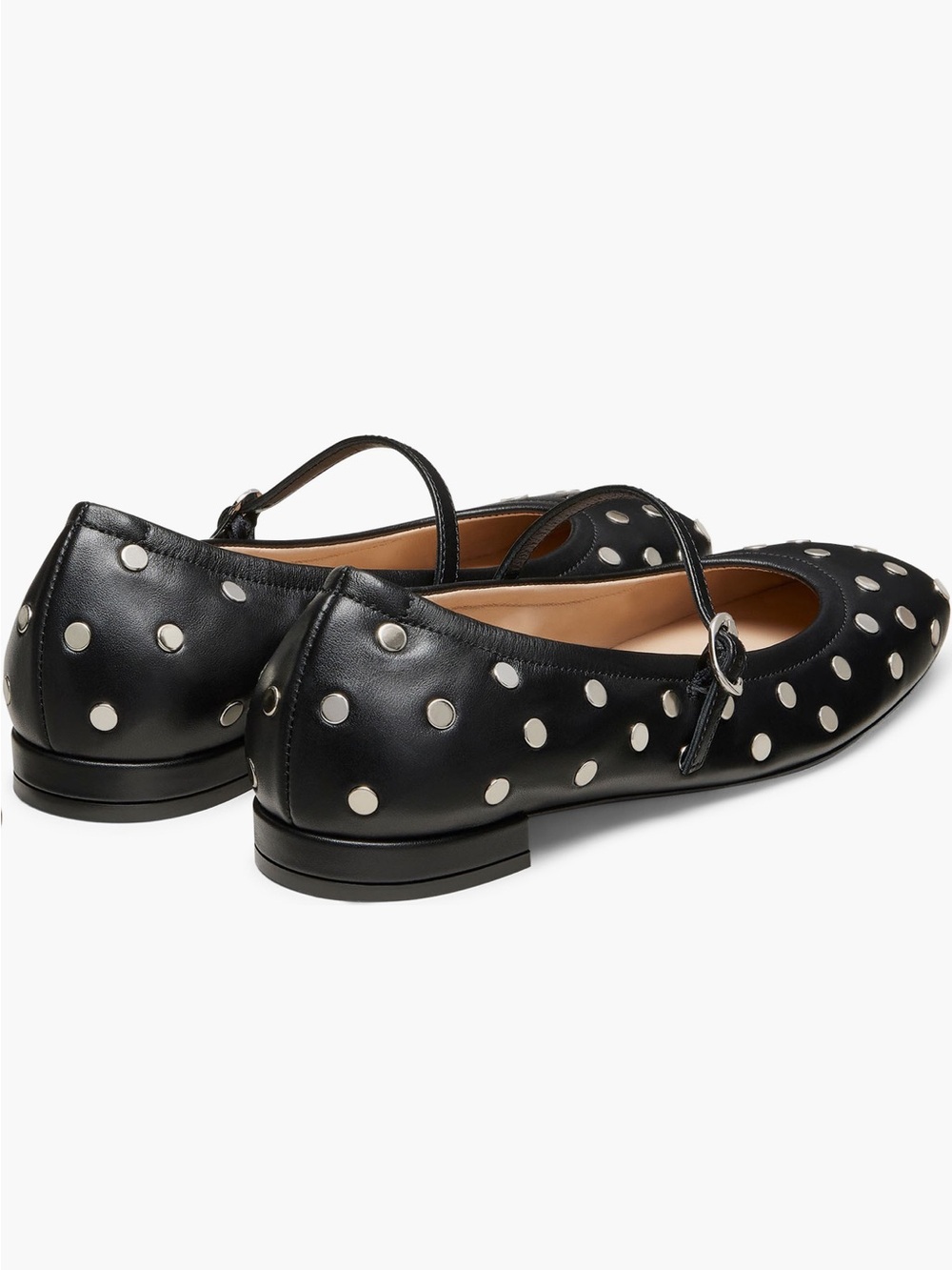 NEW Stuart Weitzman Claris Stud Ballet Flat - Picture 2 of 6